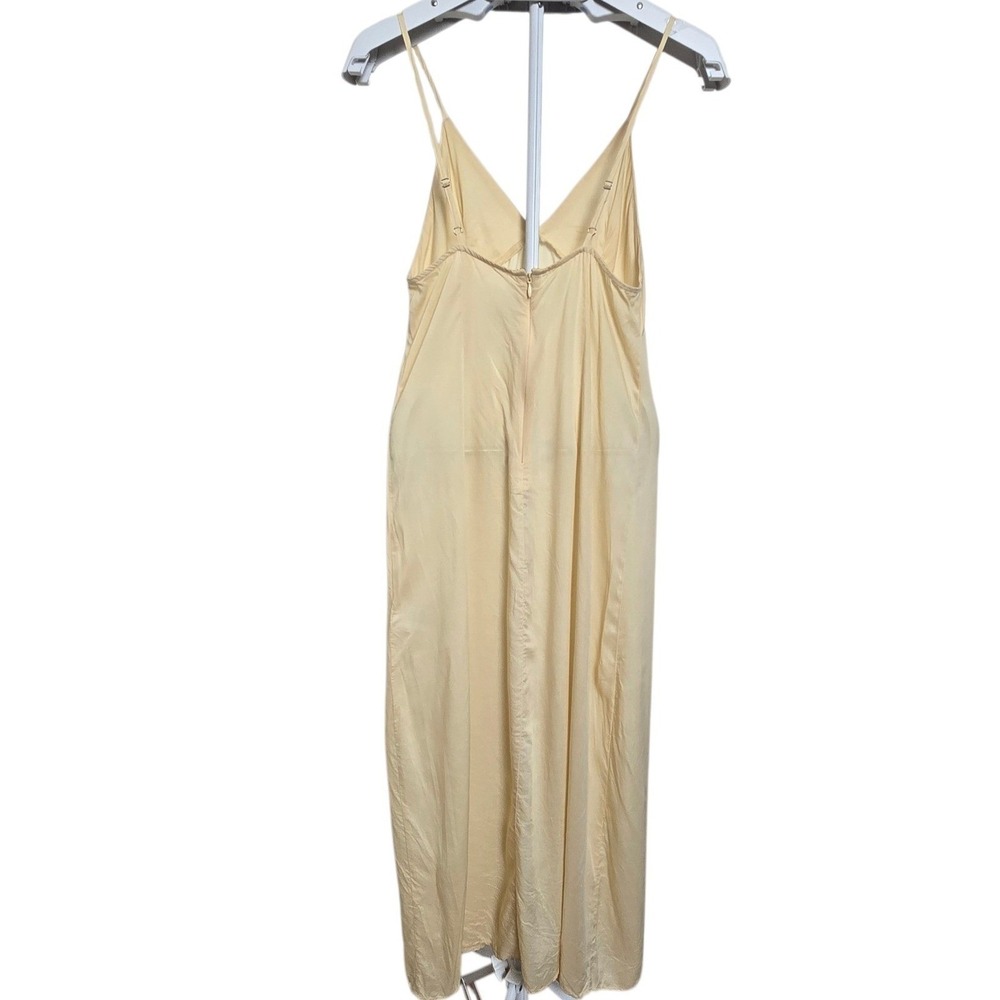 Farm Rio Ivory Slip Dress Small Boho Coquette Maxi Adjustable‎ Strap Festival - Picture 9 of 14